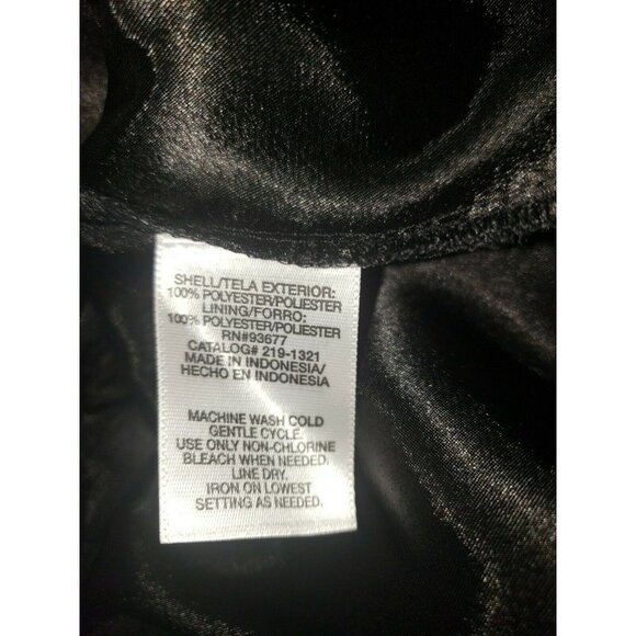 NWT  Dress Black With Gold Polka Dots One Shoulder Allen B. Cocktail Party - Picture 5 of 7